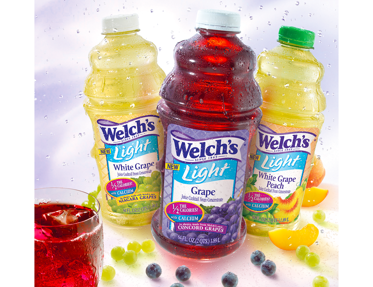 composited image of 3 bottle hero image of Welchs