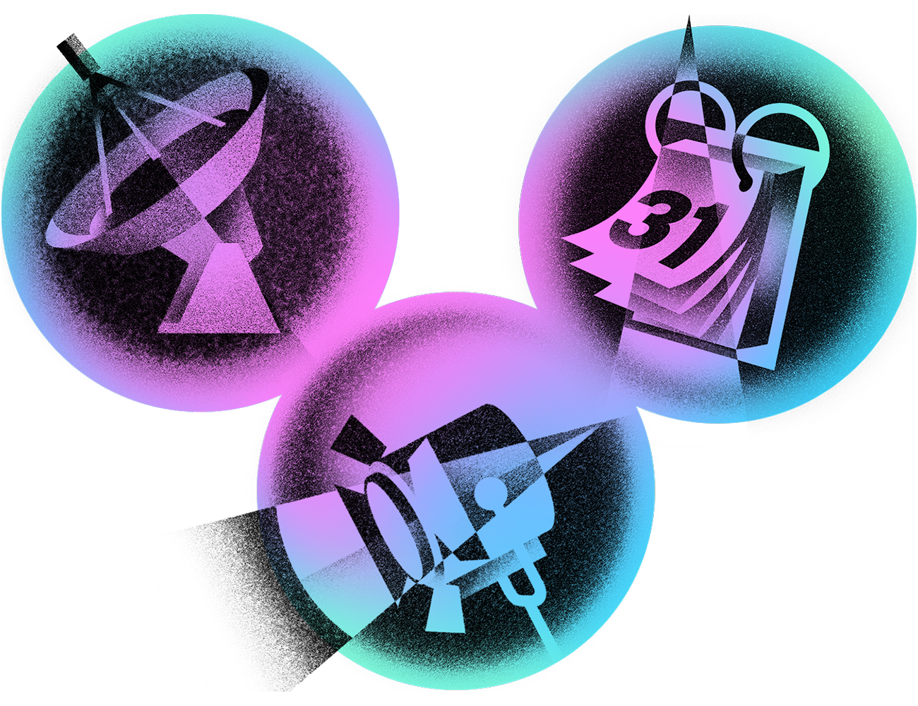 Vector Illustrations of Buffalo Niagara Partnership Divisions 1 icons