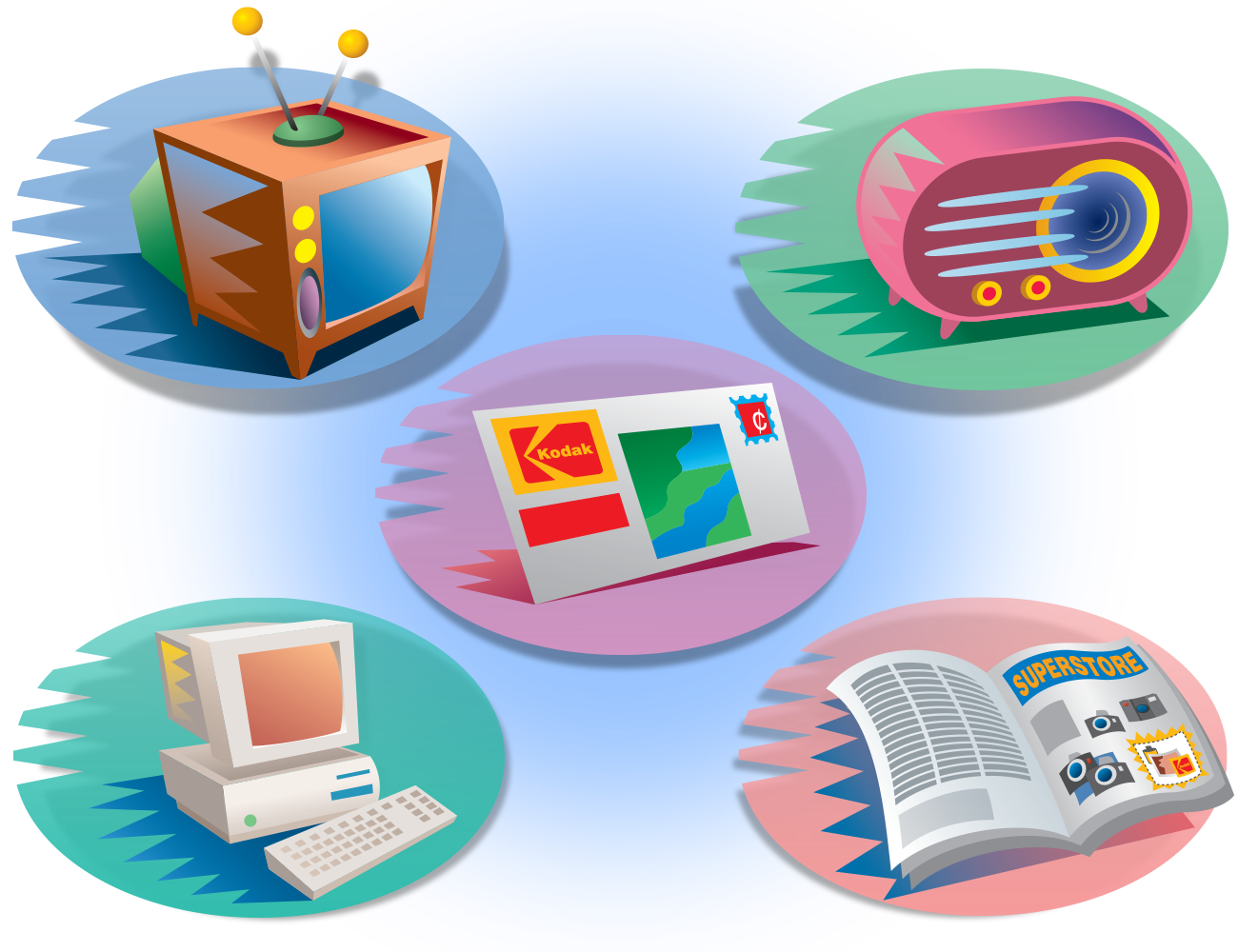 Vector Illustrations of Kodak Divisions icons