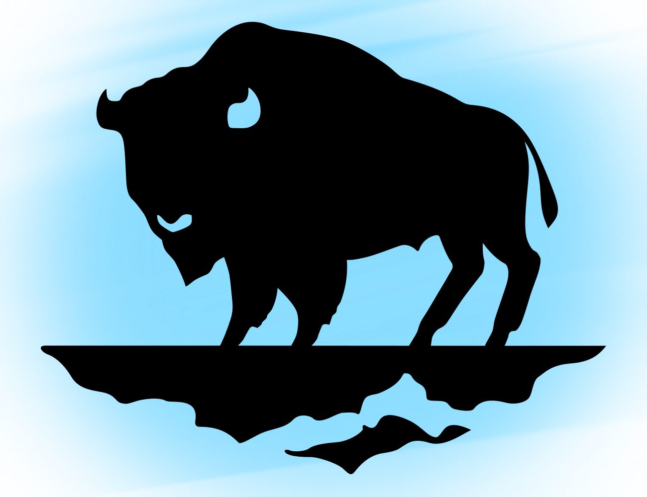 Vector Illustration of Buffalo Pottery logo