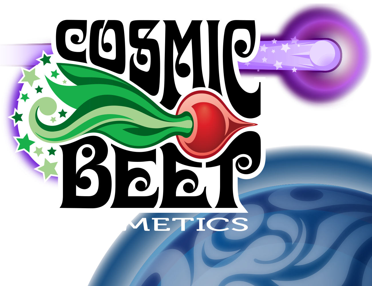 Vector Illustration of Cosmic Beet Cosmetics logo