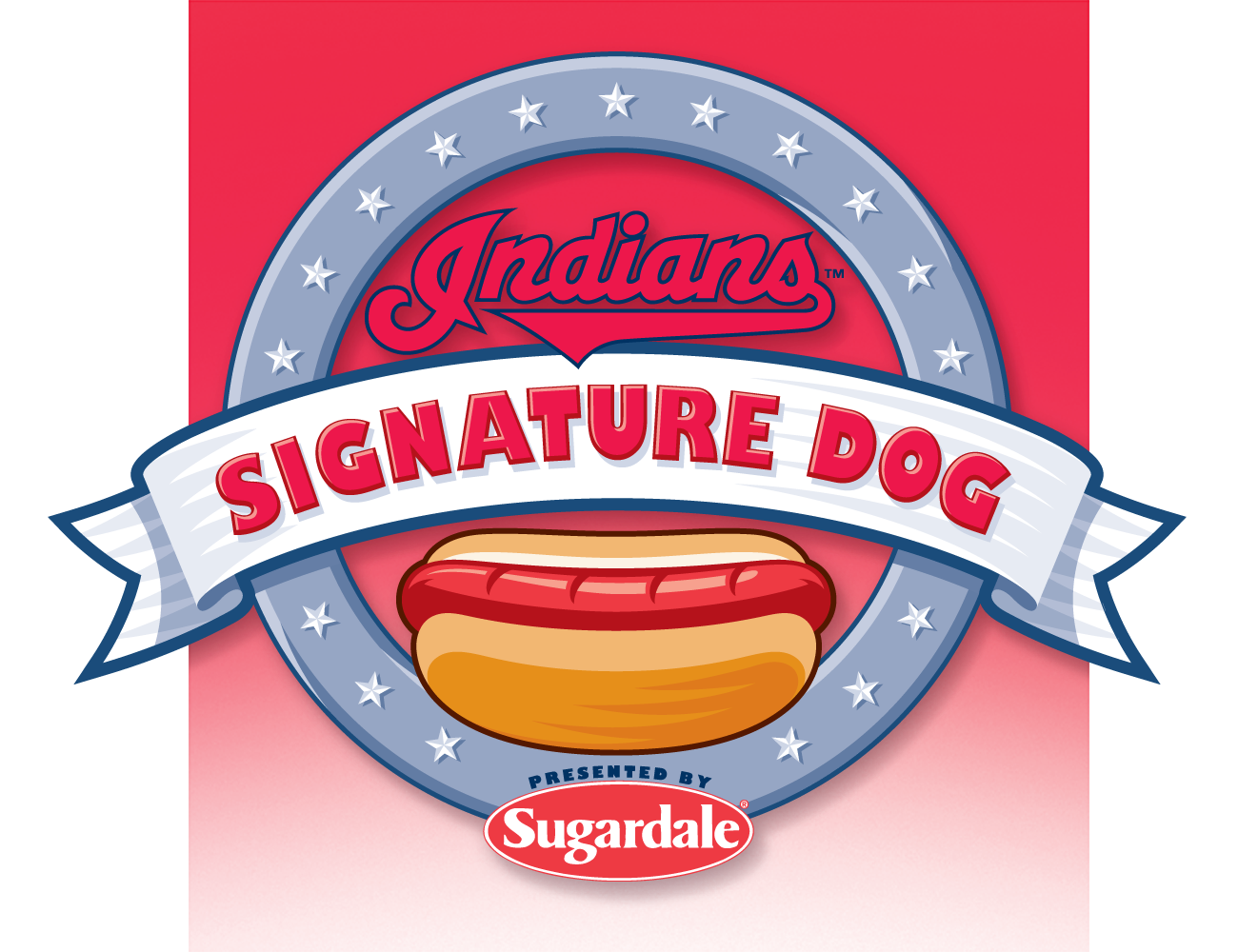 Vector Illustration of Sugardale Cleveland Indians' Signature Hotdogs logo