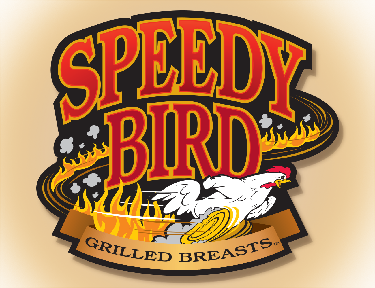 Vector Illustration of Speedy Bird Chicken logo