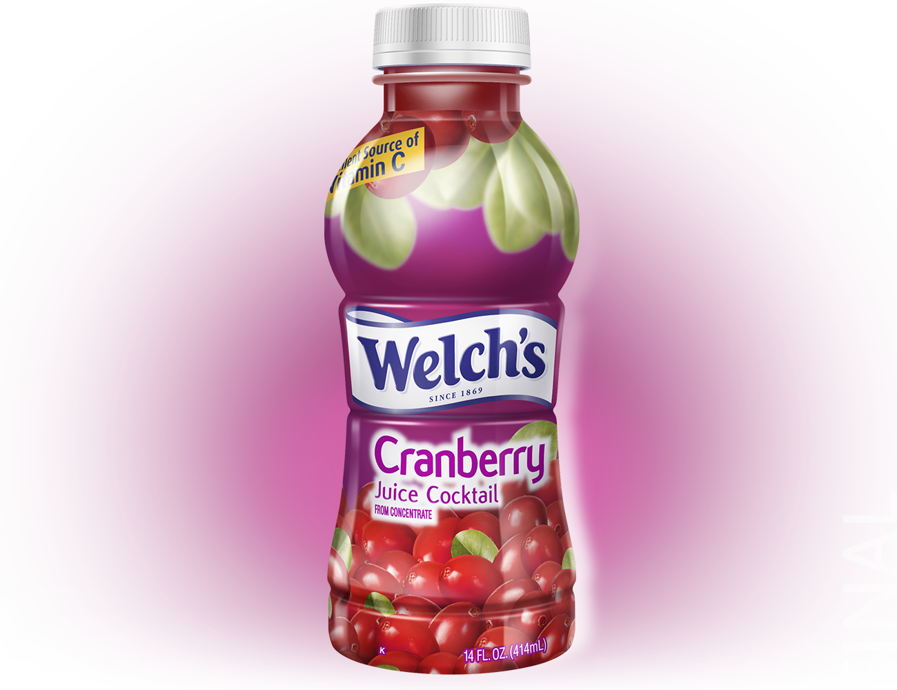 image after enhancements of Welchs curvy juice bottle