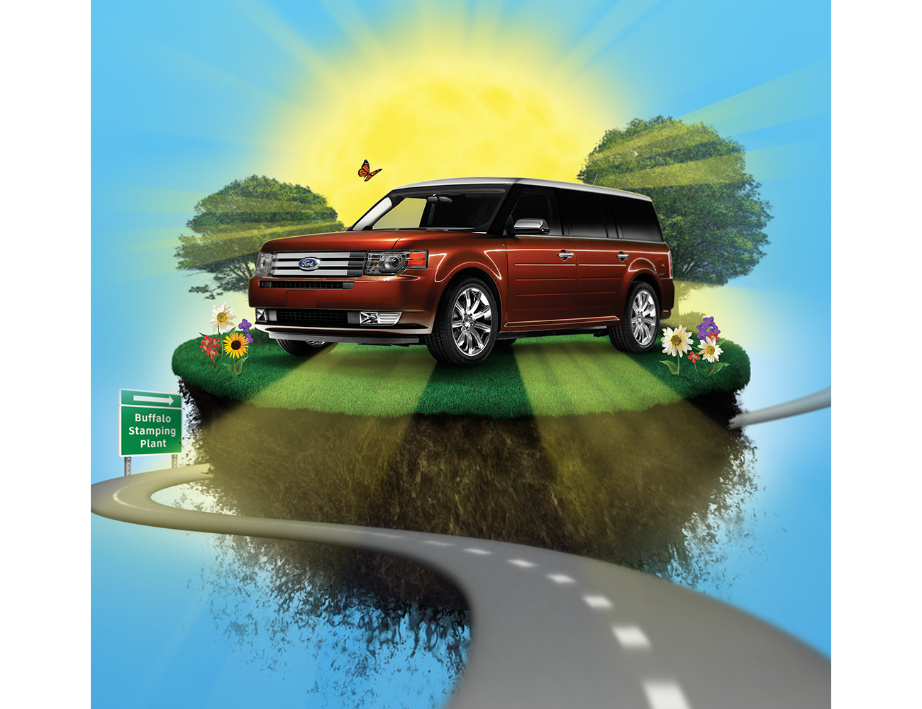 image after enhancements of Ford Escape vehicle