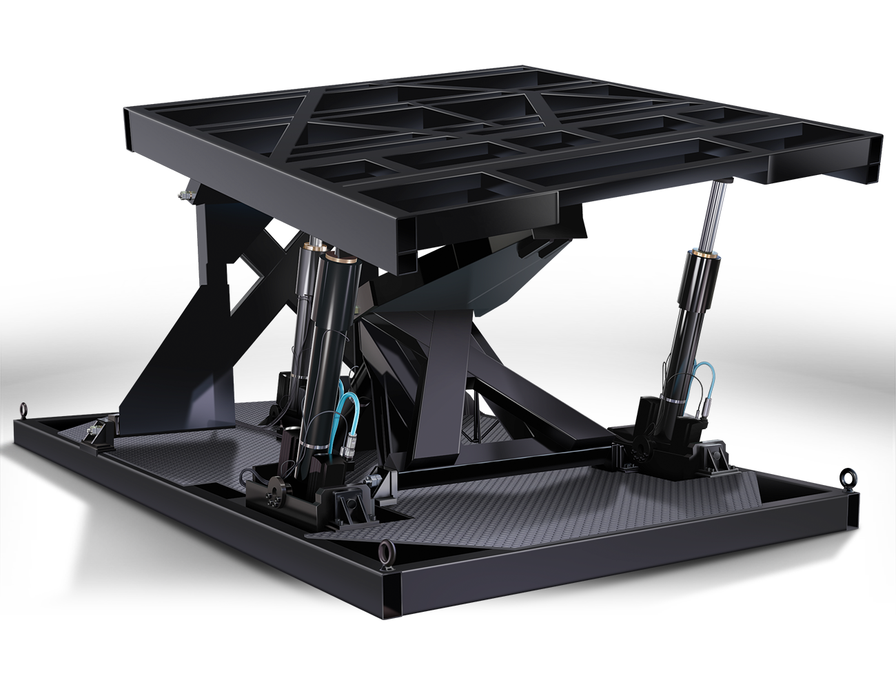 Realistic illustration of Moog actuator with black top
