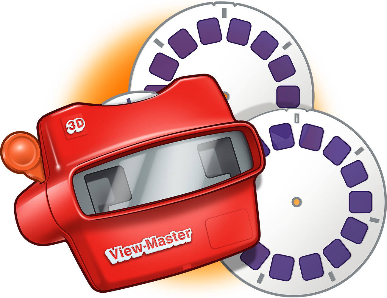 Stylistic illustration of Fisher-Price ViewMaster