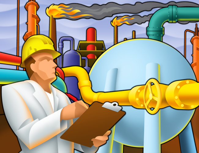 LePine Studios - Quinlan & Co.: stylized illustration for the petroleum industry