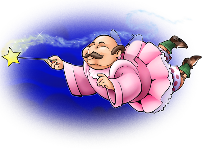 LePine Studios - Visionary: Character illustration for brochure Godfather Fairytales