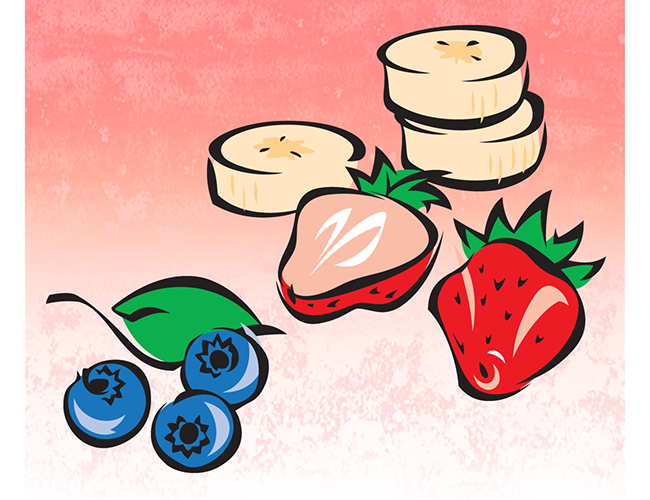 LePine Studios - Rich Products: fruit graphic for product brochure