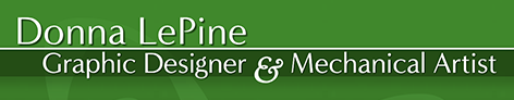 link to Donna LePine's Graphic Designer webpage